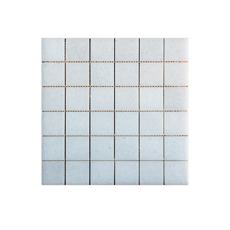 Đá Mosaic Trắng Muối Mài Bóng 48x48mm